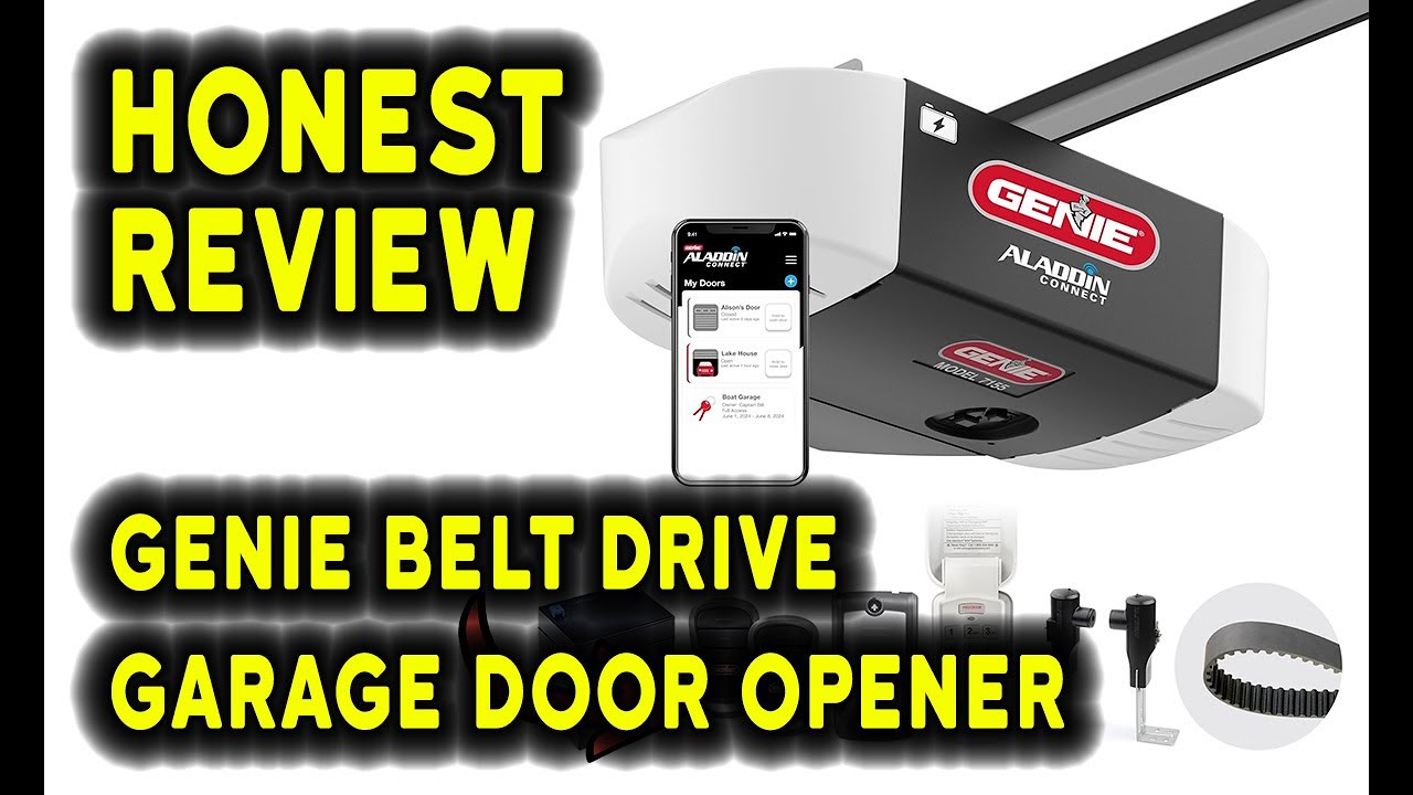 Genie Belt Drive Garage Door Opener Review (StealthDrive 7155 Connect Smartphone)