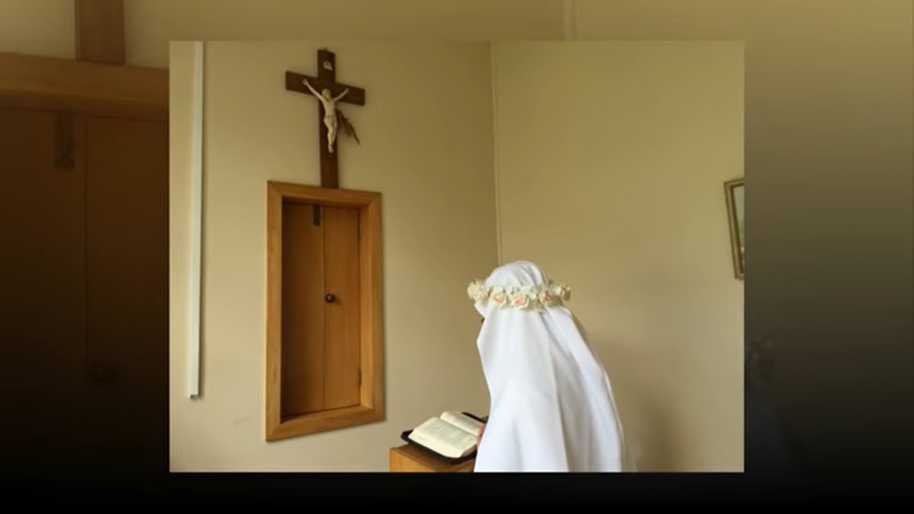 Sr Marie Ange's Reception of The Carmelite Habit. Auckland Carmel, New Zealand.