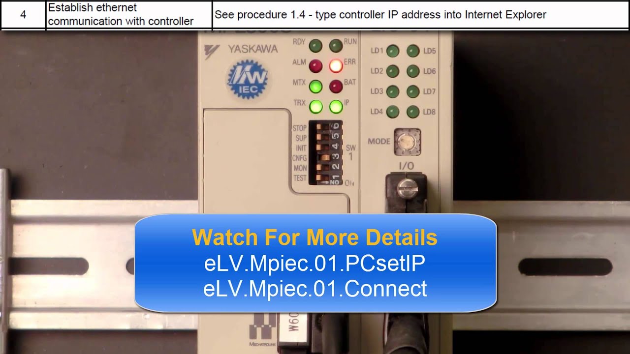 MP2300iec Hardware Setup