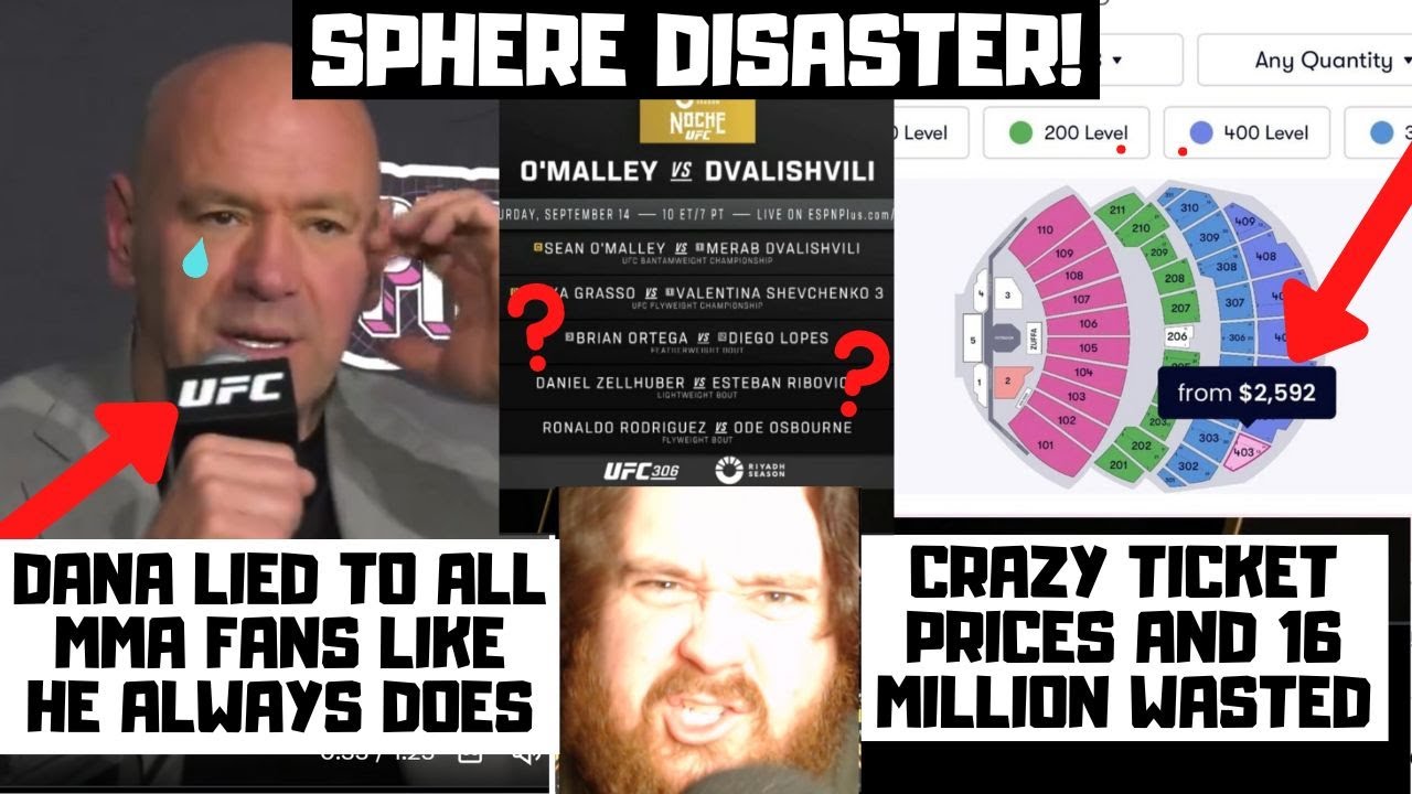 The UFC 306 Sphere Card DISASTER! Dana White Lied To Us All? 16 Million Dollars Lost!