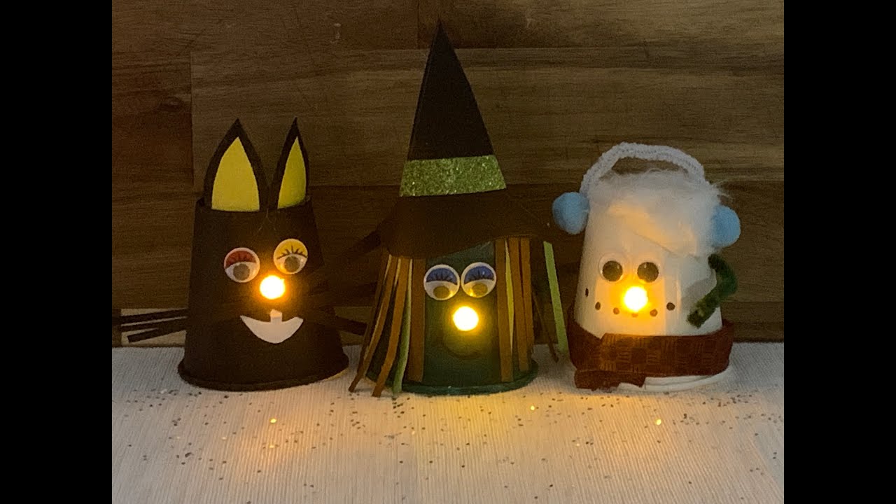 IDEE HALLOWEEN PER BAMBINI-BICCHIERI LUMINOSI