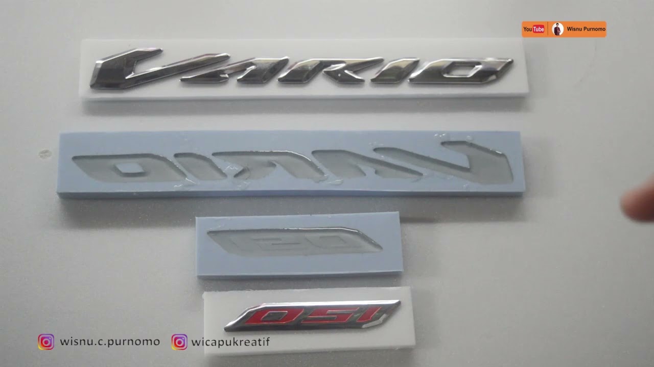 Membuat Logo Kendaraan dari Resin | Logo from Resin