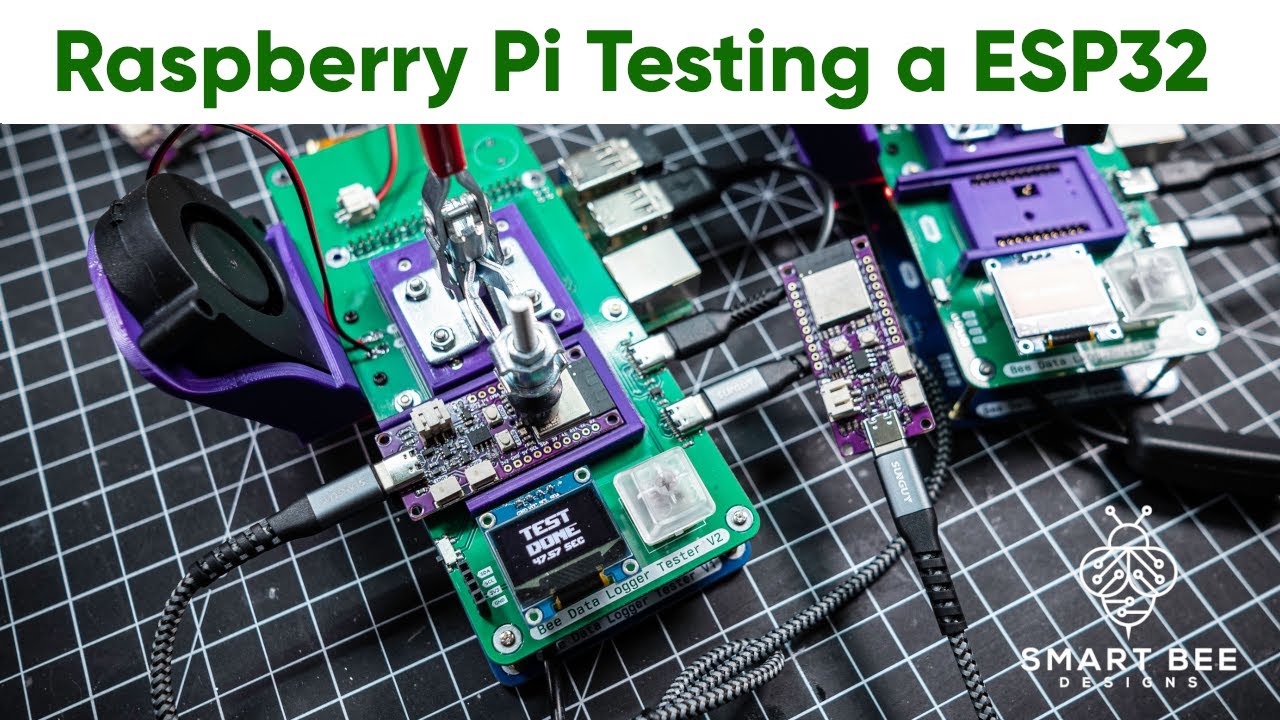 Custom Test Jigs - Raspberry Pi testing a ESP32