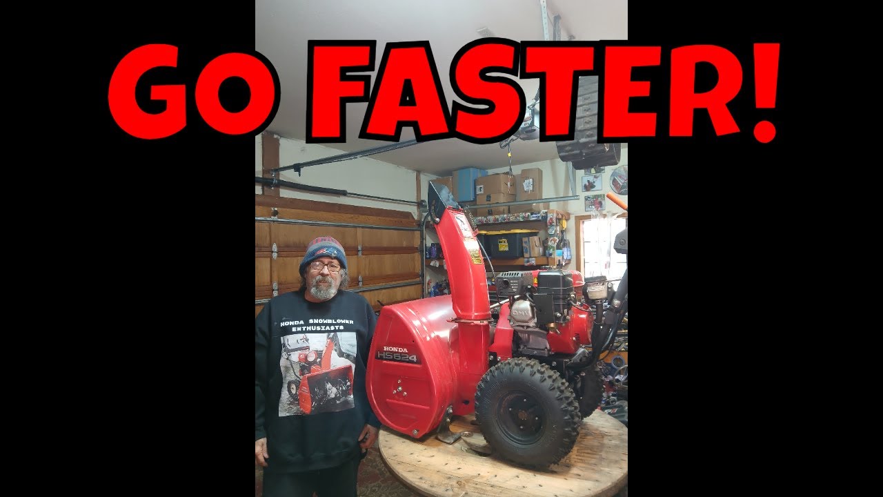 HOW TO INCREASE Reverse Speed On A Honda Snowblower!