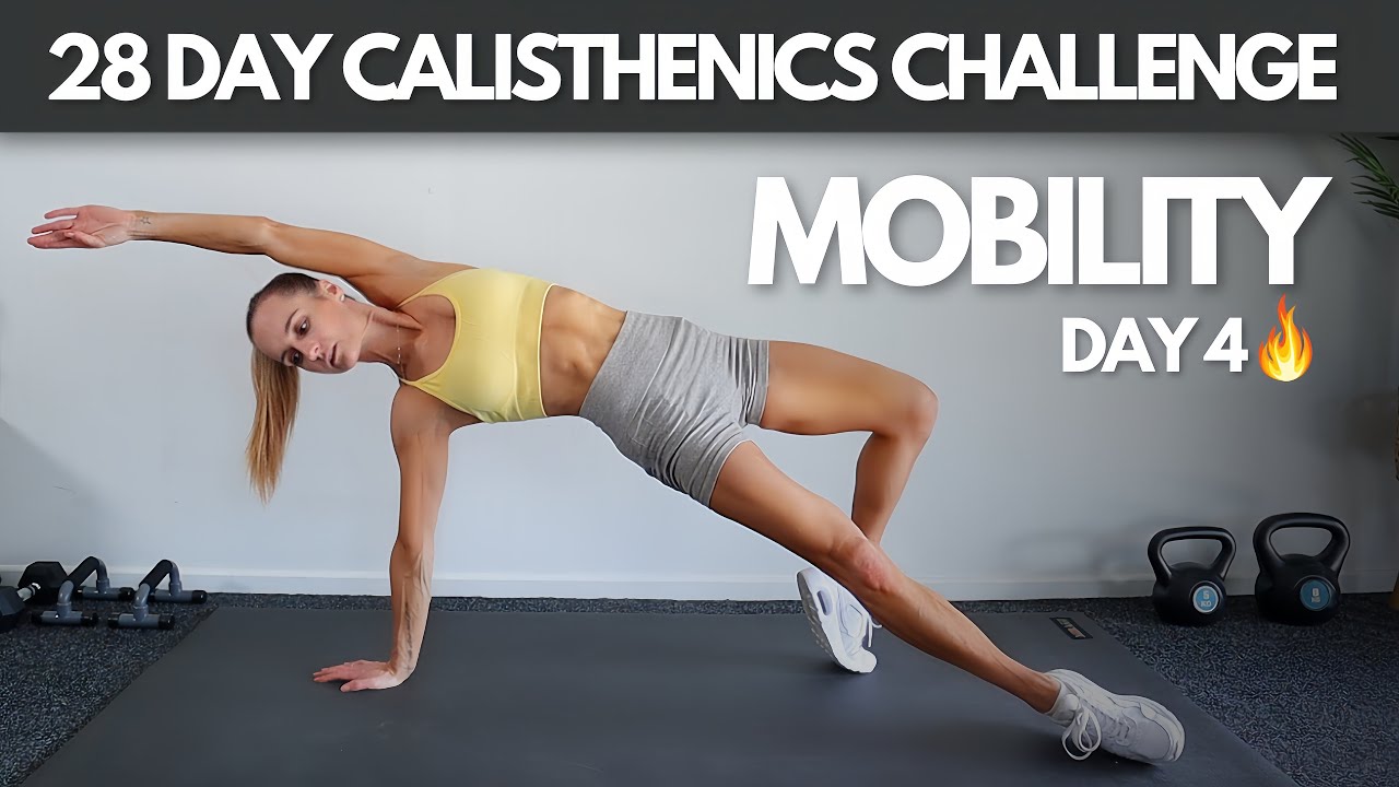 Day 4 | 15 MIN CALISTHENICS MOBILITY & CORE STRENGTH WORKOUT | 28 Day Calisthenics Challenge