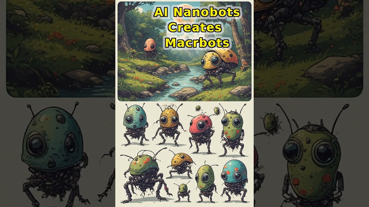 AI and the Rise of Nanobot Creations Macrobots by FlaskArchitect