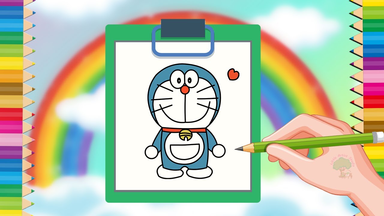 How to Draw Doraemon Step by Step | Easy Doraemon Drawing for Beginners | Cartoon Drawing Tutorial