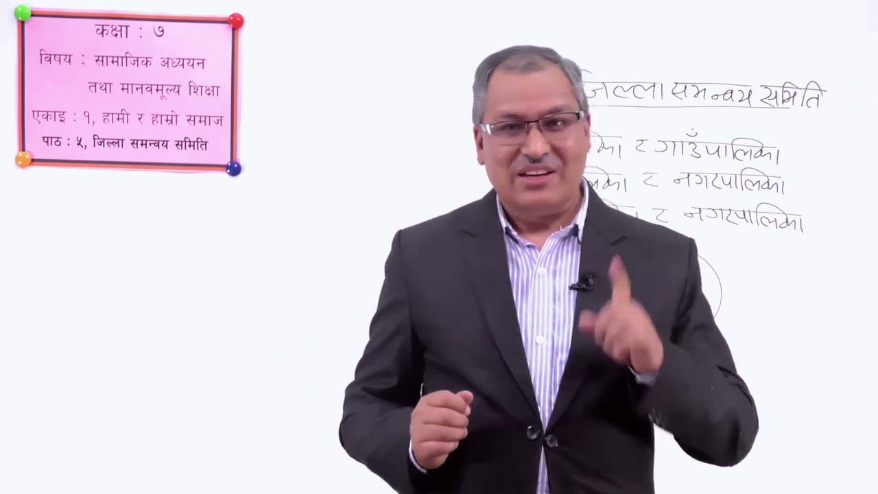 ५ कक्षा ७ सामाजिक एकाइ १ हामी र हाम्रो समाज पाठ ५ जिल्ला समन्वय समिति