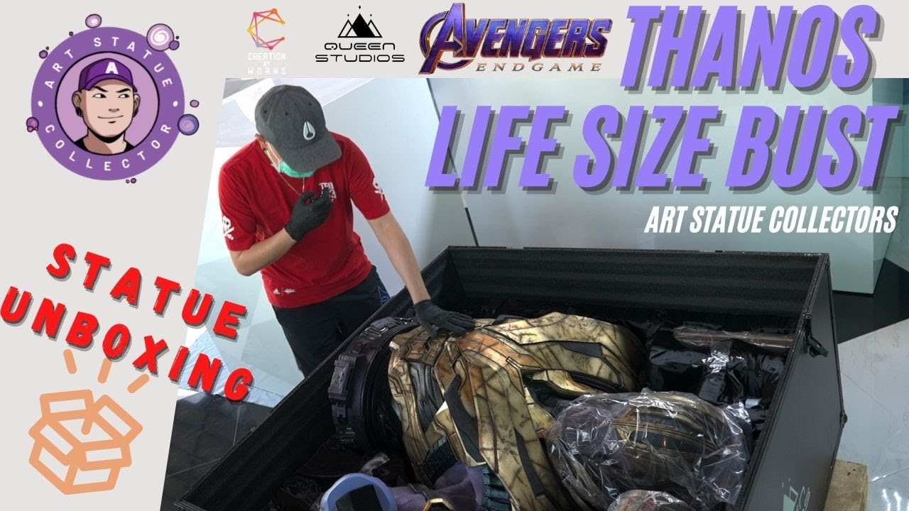 Thanos Life Size Bust unboxing! | Queen Studios Collectibles