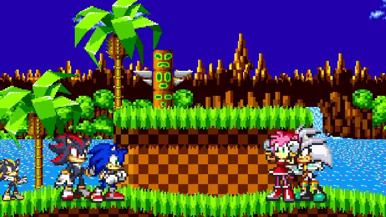 Mugen Request - Sonic and Shadow VS Amy and Silver