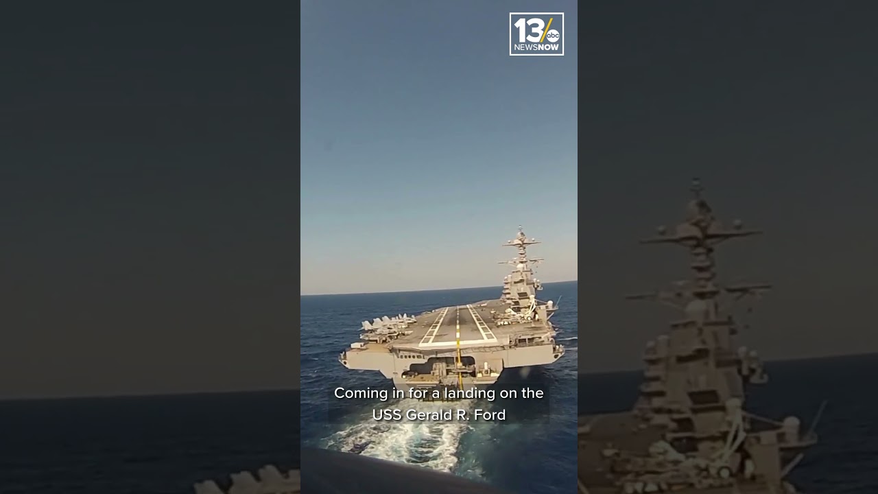 POV: Landing on the USS Gerald R. Ford 