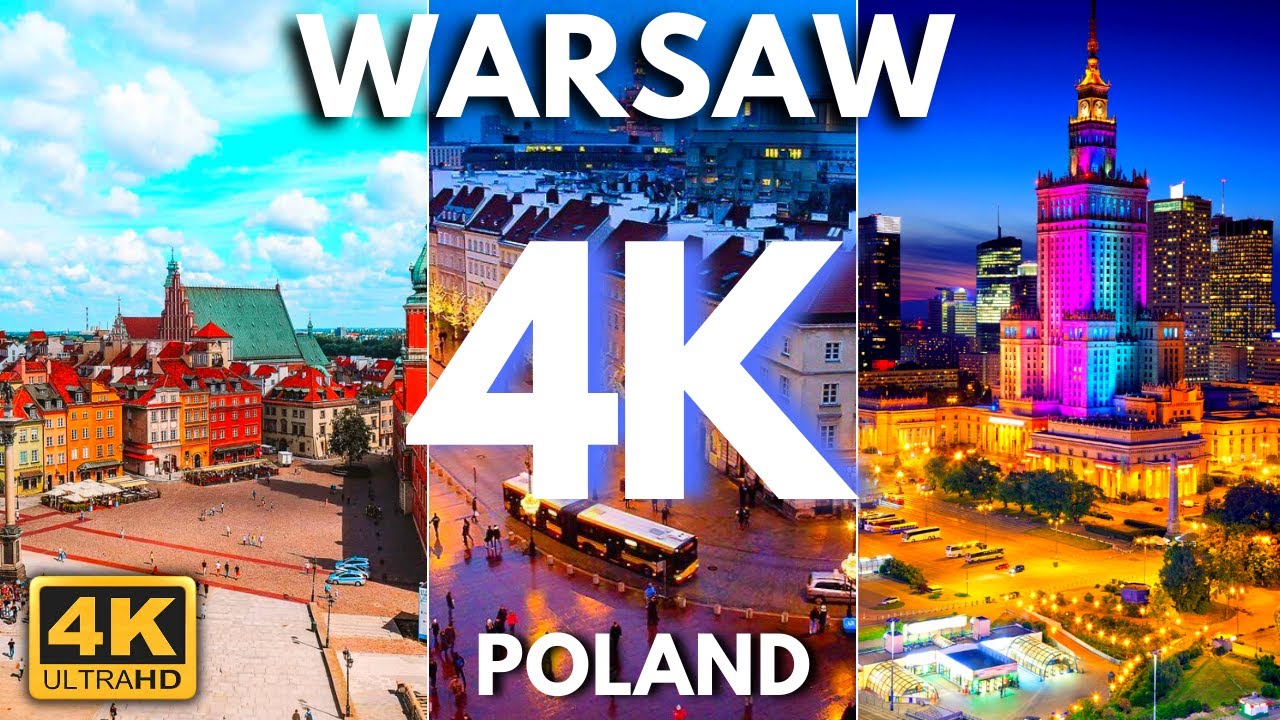 Warsaw, Poland 🇵🇱  in 4K : Visual Tour of One of Europe's Most Dynamic City