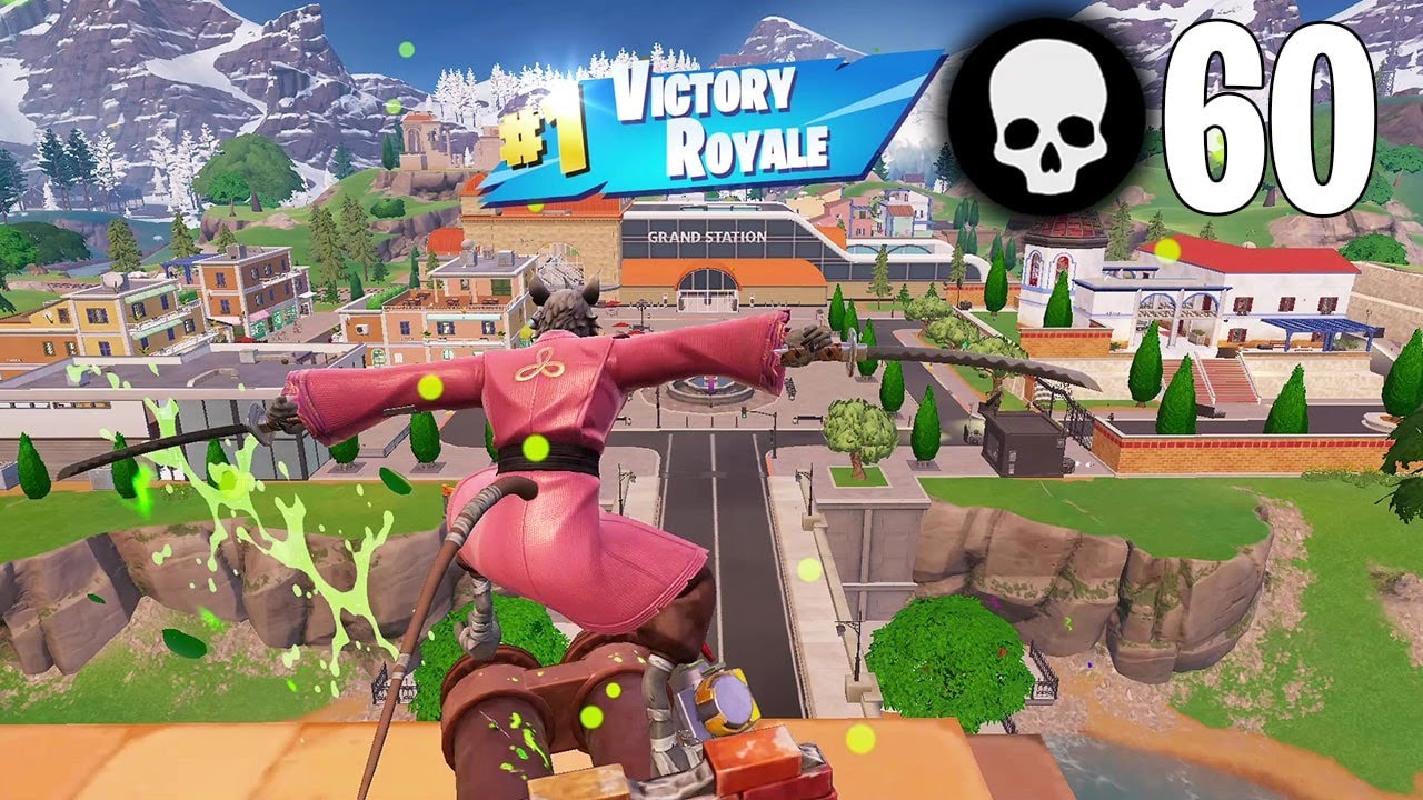 60 Elimination Solo vs Squads Wins (NEW Fortnite Chapter 5 Gameplay Ps4 Controller)