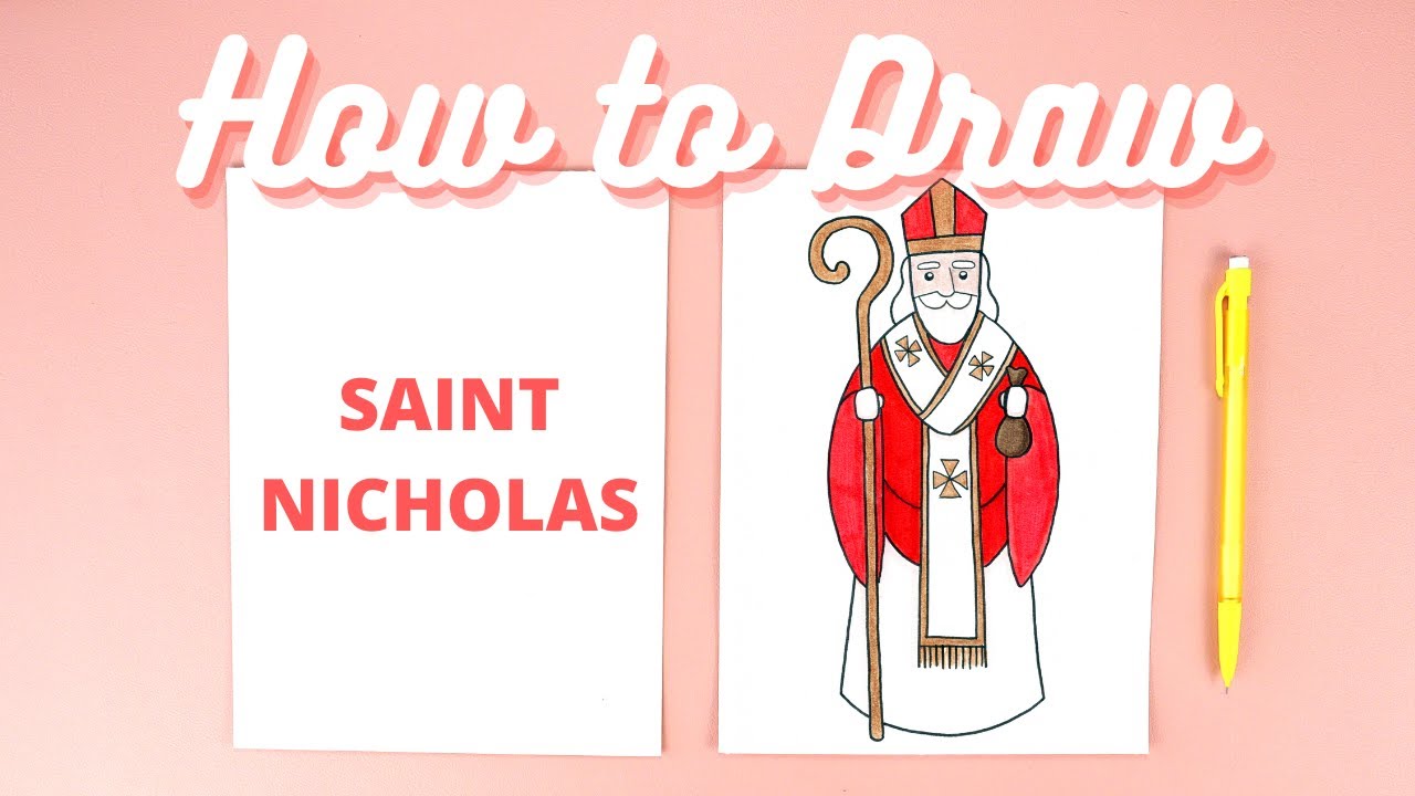 How to Draw Saint Nicholas Step-by-Step Catholic Art Tutorial