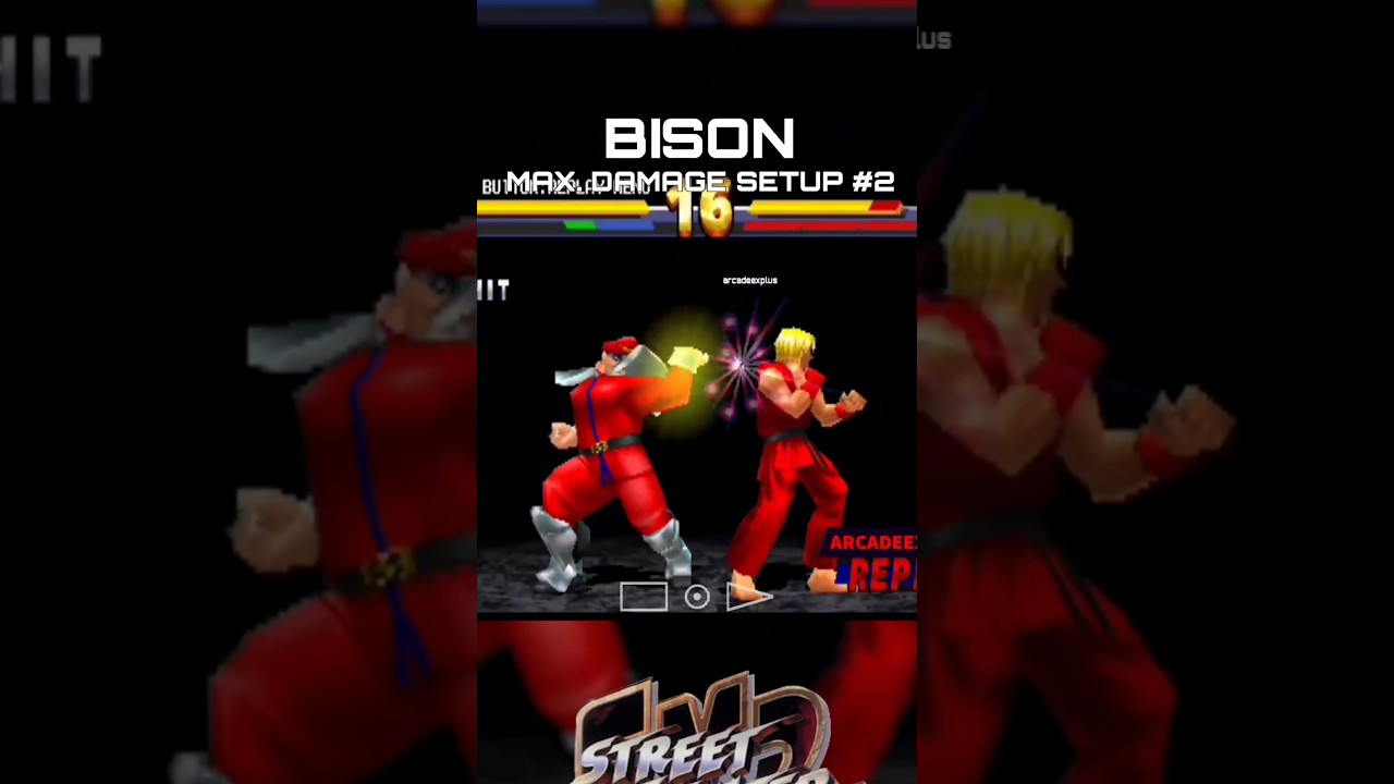 Bison Max. Damage Setup 2 - Street Fighter EX2 Plus 