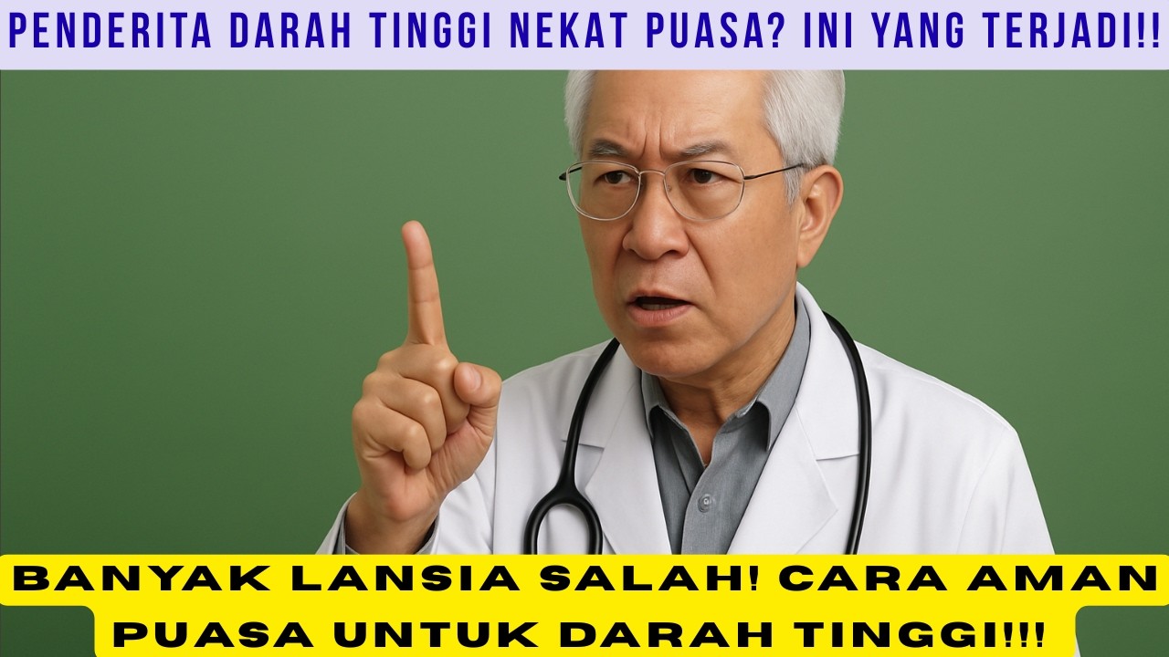 Dokter Ungkap Penderita Darah Tinggi Bisa Puasa Asal Dengan Cara Ini....