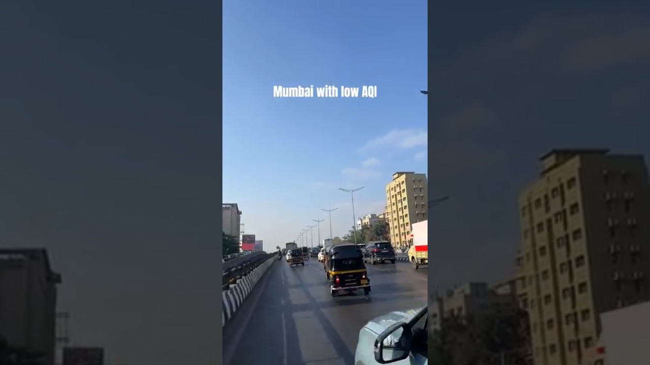 Low AQI in Mumbai? This View Feels Unreal #mumbai #mumbaiaqi #LowAQI #short #shortvideo #mumbailife