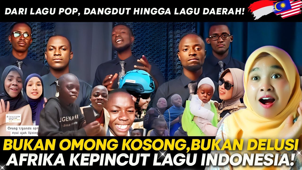 REAKSI 🇲🇾 : BIKIN BANGGA! Afrika Jatuh Cinta Lagu Indonesia! Dari Pop, Dangdut Hingga Daerah!