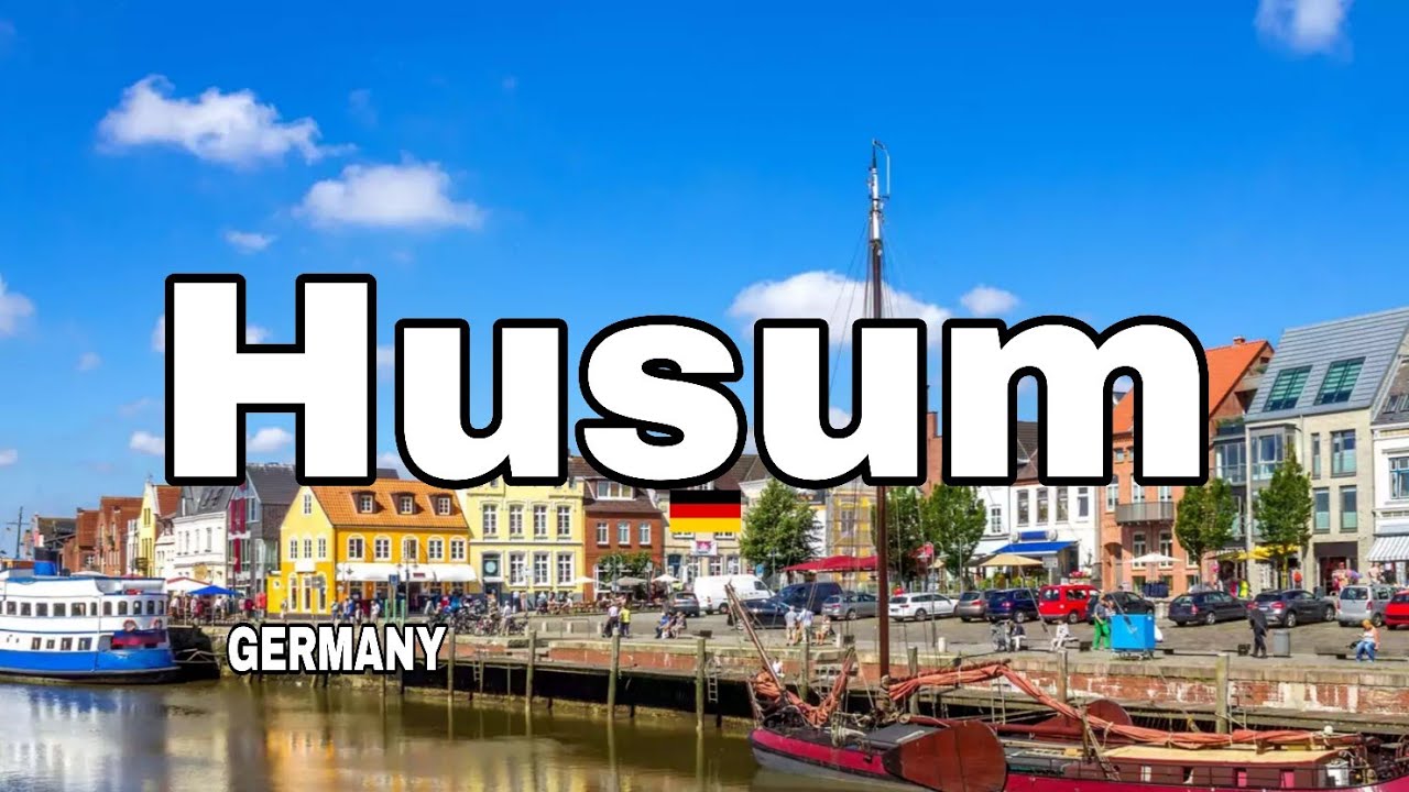 Husum Germany Walking Tour – From Central Station to Harbour & Old Town | 4K 60fps