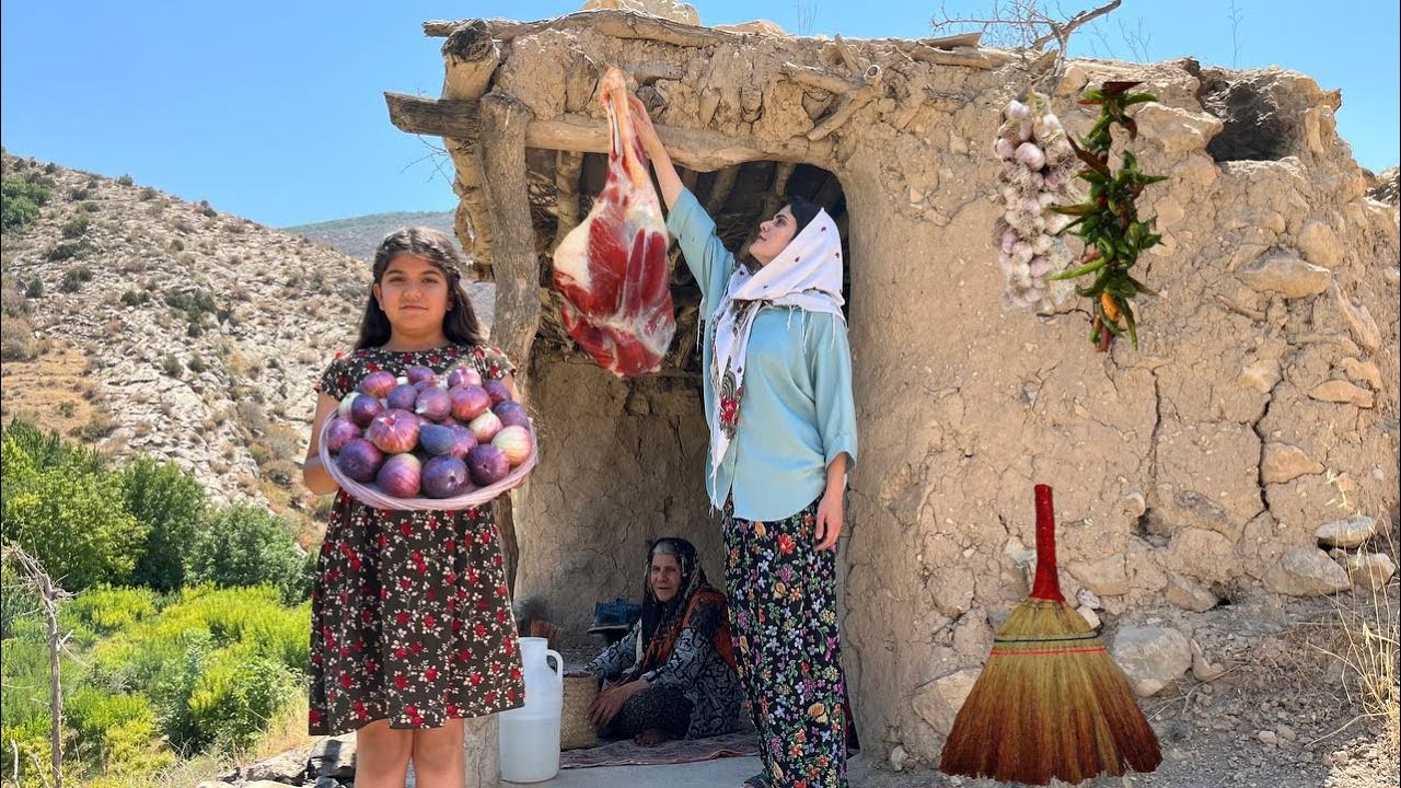 Iranian Life in the Deserted Mountains: How to Make Meat Stew:/ A Relaxing Life