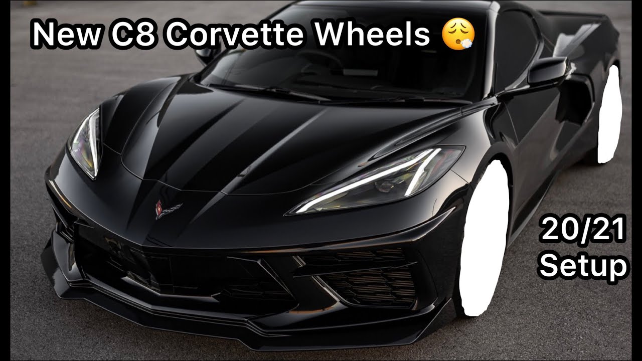 C8 Corvette - New 20/21 Wheels Before and After