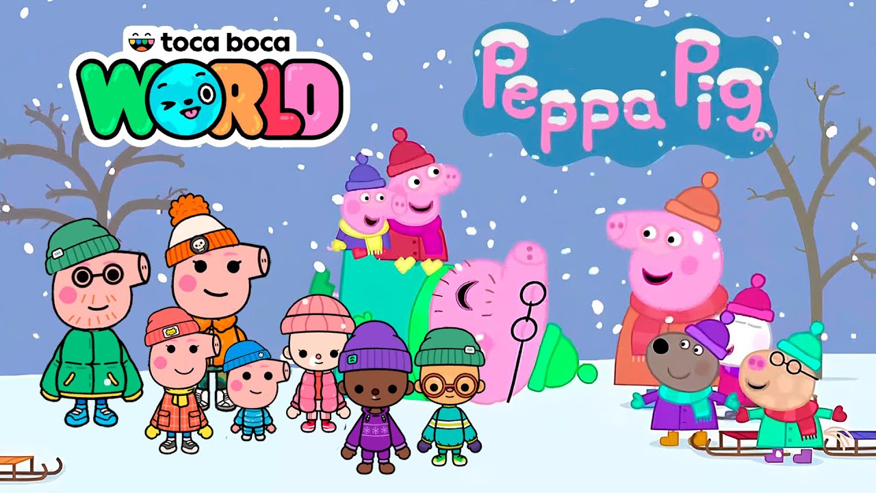 Peppa Pig in Toca Boca | Cold winter day 🥶 | Toca Boca World