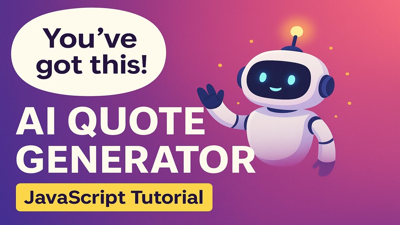 AI Quote Generator with OpenAI API &ndash; JavaScript Tutorial (No Frameworks)