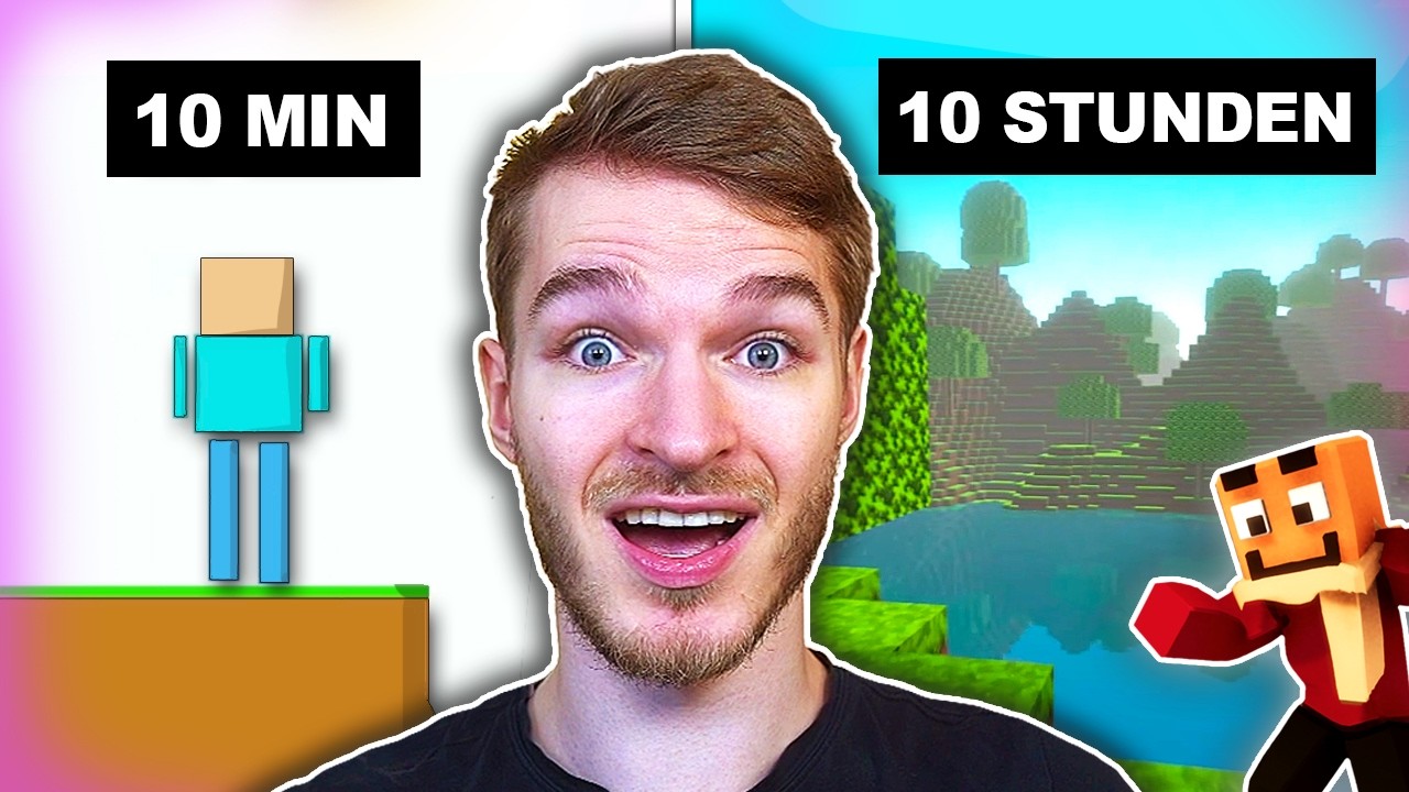 Minecraft erstellen in 10min vs 1 Stunde vs 10 Stunden!