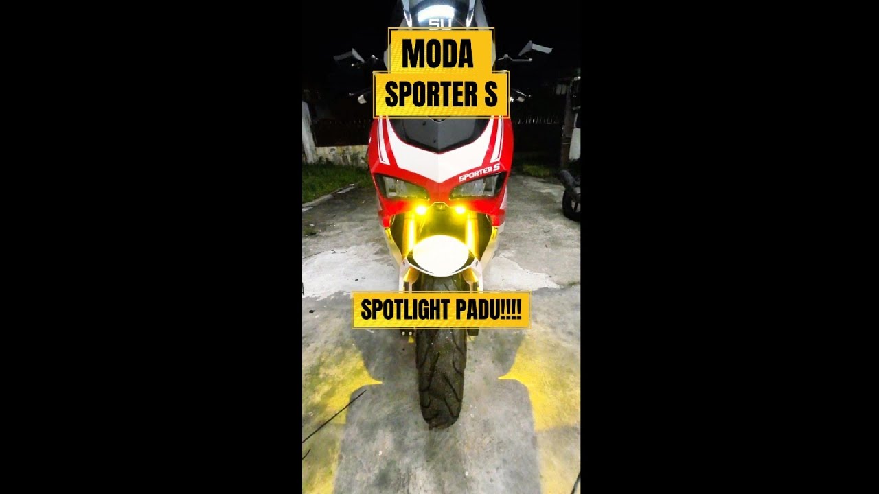Moda Sporter S install spotlight PADUUU!!!#nizwanflash #modasporters #modasporters250