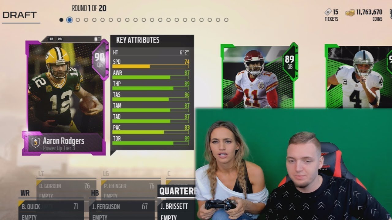 MY SISTER DRAFTS AN UNBEATABLE TEAM! Madden 18 Draft Champions (MUT Draft)
