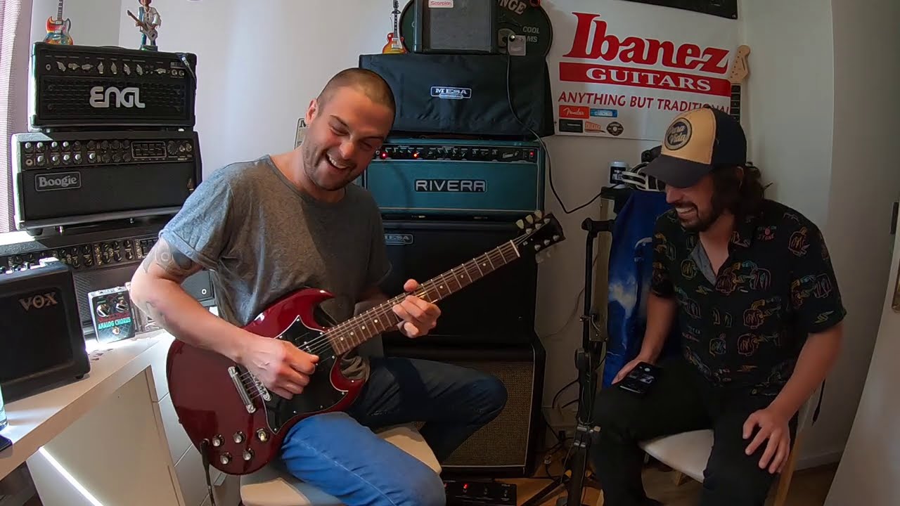 Tributo a AC/DC con una Gibson SG P-90´s muy ESPECIAL