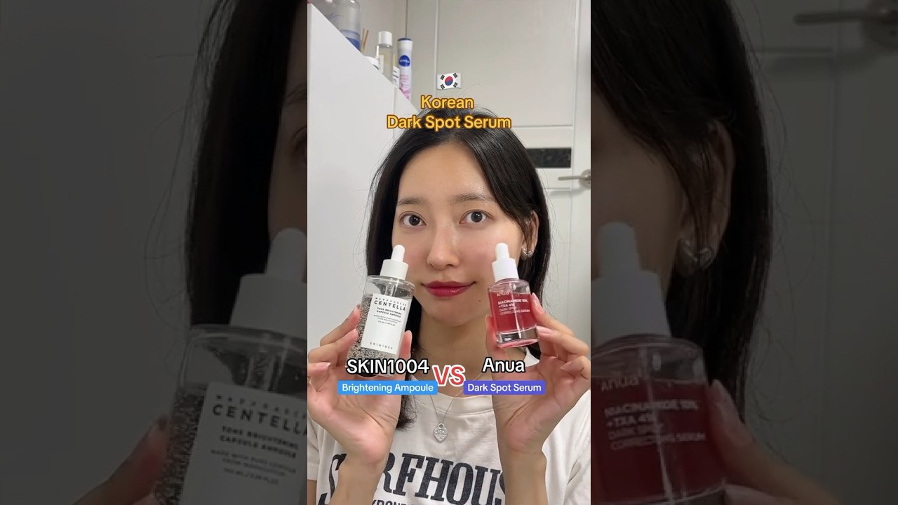 🔥2 viral Korean dark spot products! Anua or Skin1004? #anua #skin1004 #kbeauty #darkspots #serum