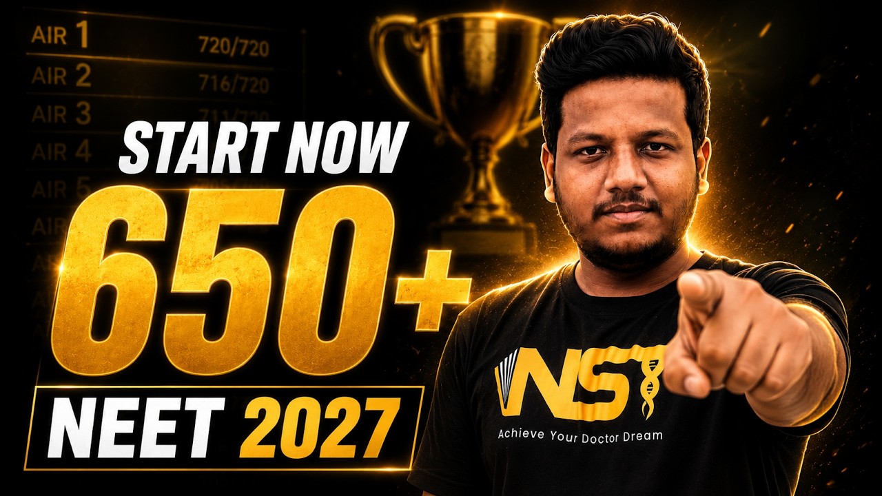 Why a 12th Student Fail NEET in 1st Attempt? One Year Roadmap NEET 2027 Dr Sudharshan NST