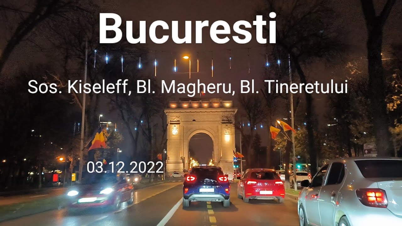 Bucuresti noaptea, Luminite de Craciun | Decembrie 2022
