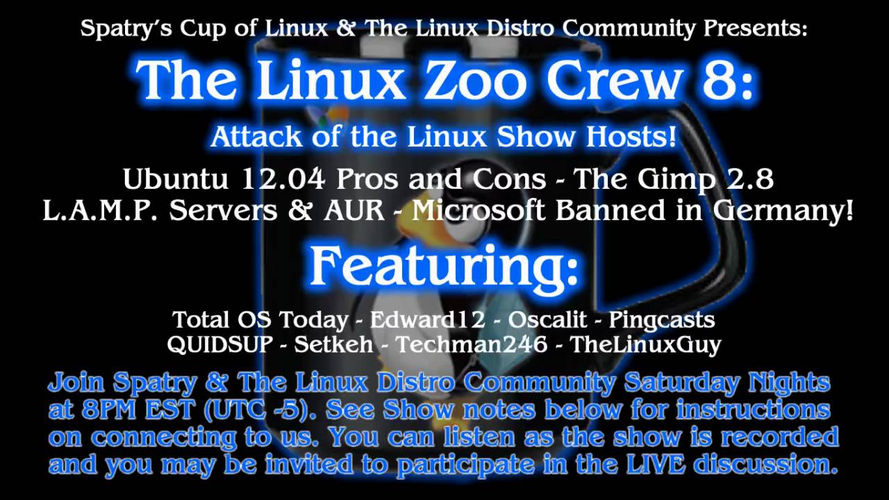 Zoo Crew 8: Attack of the Linux Show Hosts!