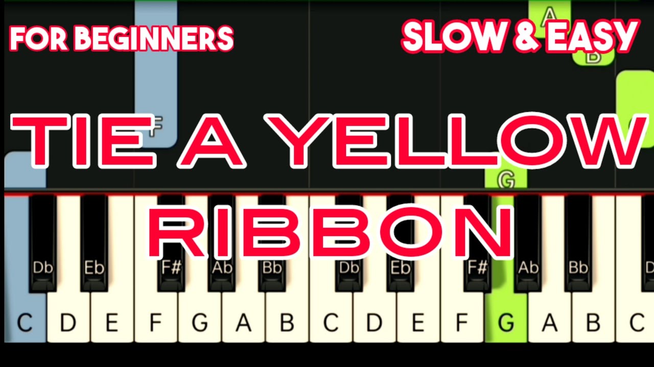 TONY ORLANDO - TIE A YELLOW RIBBON | SLOW & EASY PIANO TUTORIAL