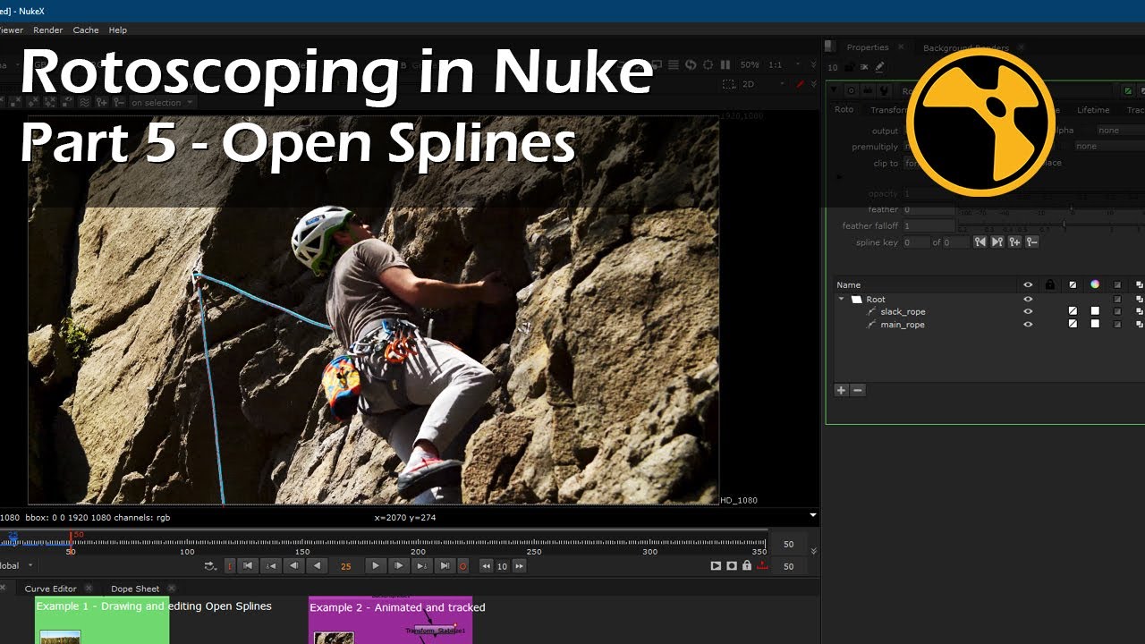 Rotoscoping in Nuke - Part 5 - Open Splines | Nuke Tutorial