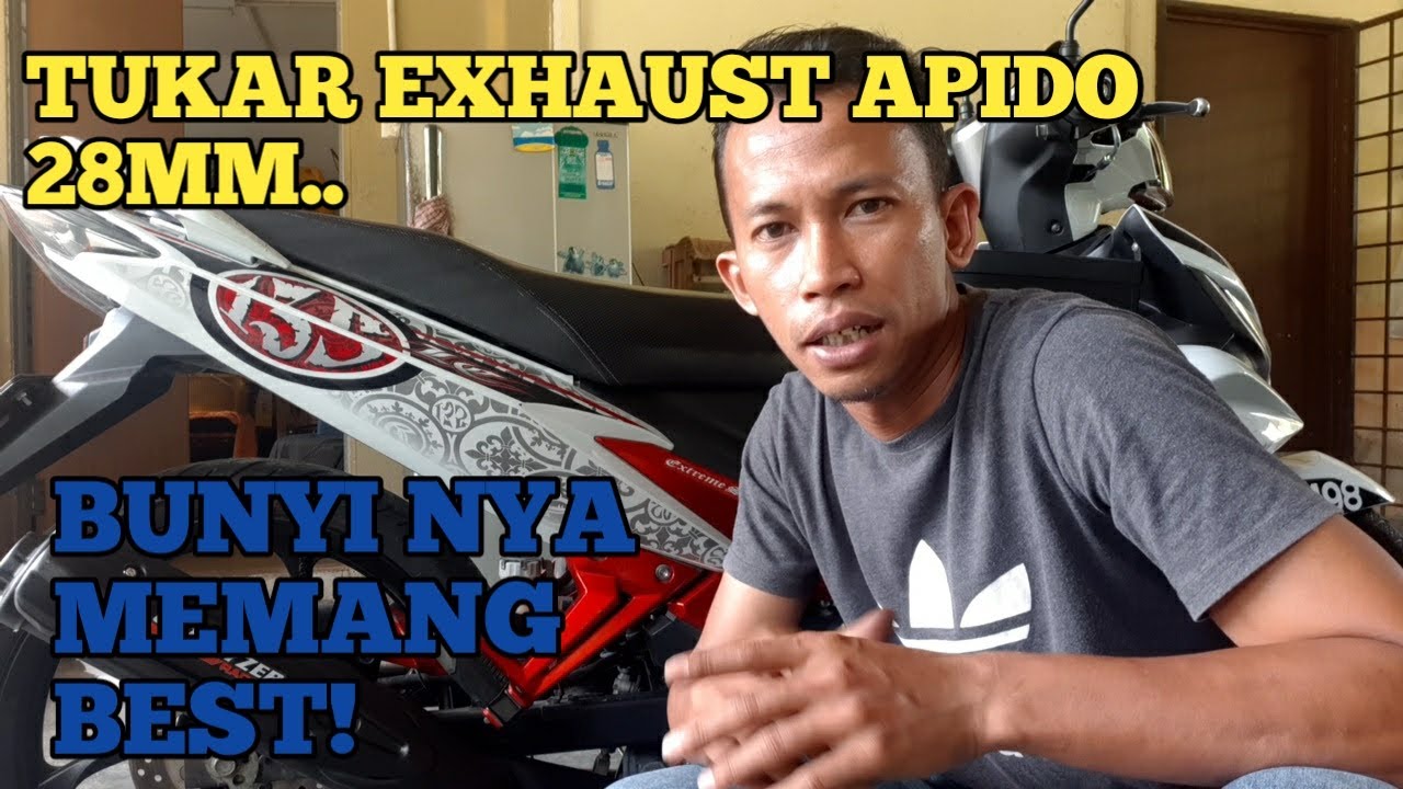 LC135 5S AKU TUKAR EXHAUST APIDO 28MM