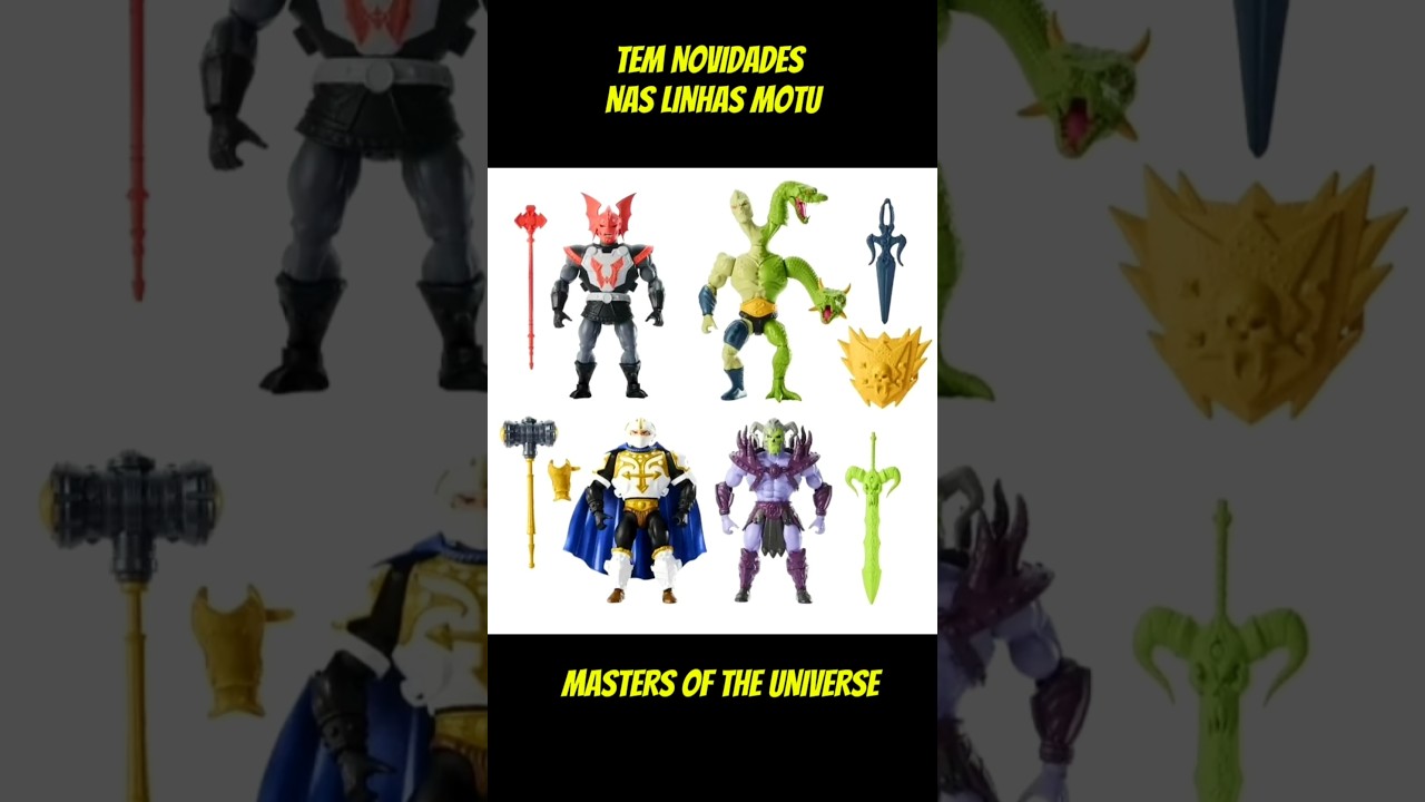 AS NOVIDADES MOTU ORIGINS E MASTERVERSE! 