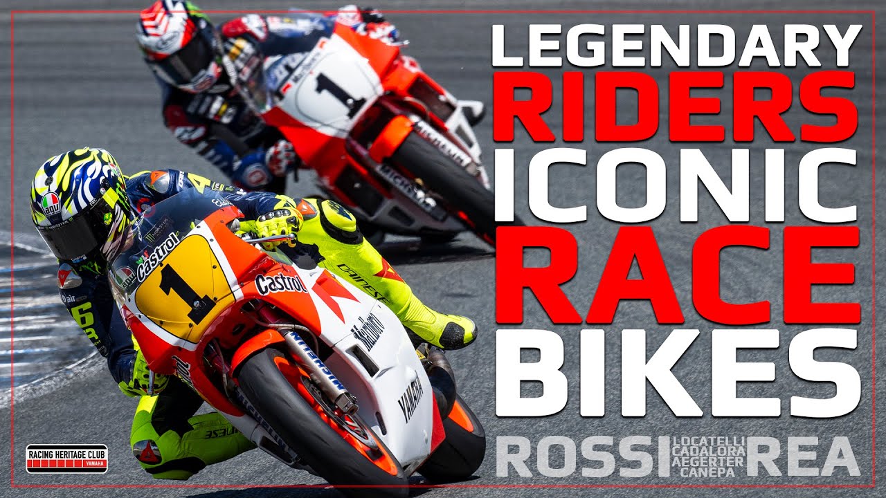 Rossi and Rea Ride YZR500 Grand Prix Bikes at Jerez YRHC Event