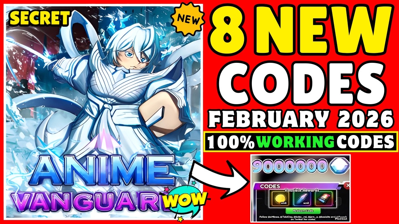 [❄️WINTER❄️] ALL WORKING CODES FOR ANIME VANGUARDS IN FEBRUARY 2026! ROBLOX ANIME VANGUARDS CODES