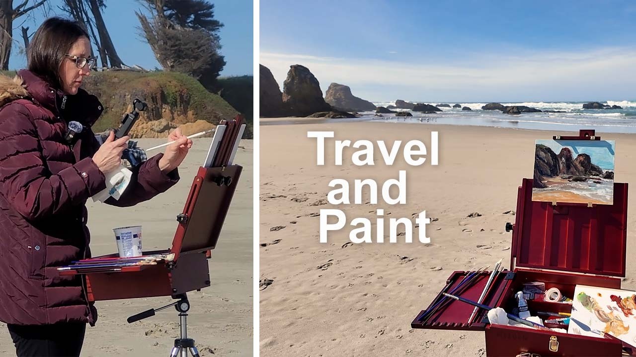 Travel and Paint Plein Air in Oil on California's Fort Bragg Coast | Water Soluble Oil Seascape