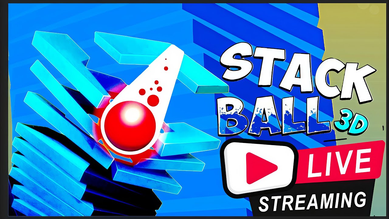 STACK BALL 3D 😱😱 UNSTOPPABLE, UNBEATABLE #stackball #gaming #shorts #livestreaming