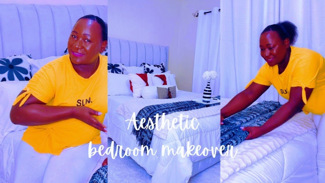 AESTHETIC BEDROOM MAKEOVER 🌿 | CLEAN AND DECORATE WITH ME| NEW BED + BEDDING |Cozy Home Update