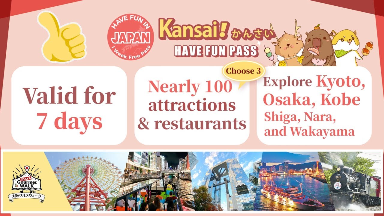Have Fun in Kansai Pass｜Super useful to travel in Kansai