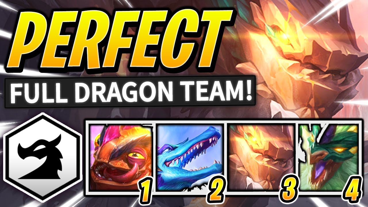 PERFECT FULL DRAGON TEAM is UNBEATABLE! - SET 7.5 TFT Teamfight Tactics Champions Gameplay Guide