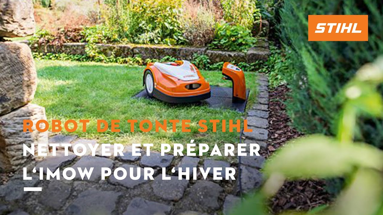 Robot tondeuse STIHL : Nettoyer et préparer l'iMOW® pour l'hiver (8/8)