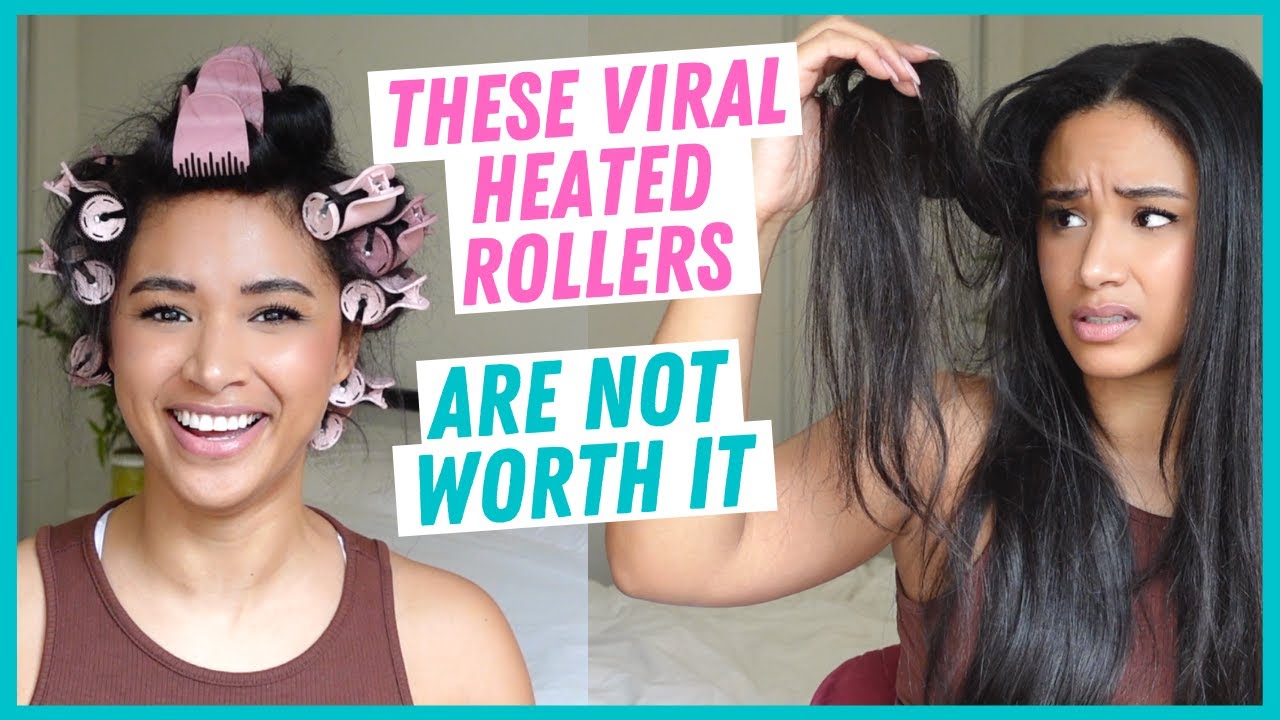 These VIRAL heated rollers are NOT worth it! 😩 Honest Remington Proluxe hair rollers review & demo