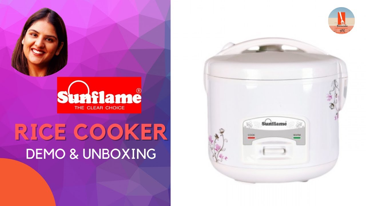 How to make Rice in electric cooker | Unboxing & Demo of Sunflame Electric Rice cooker
