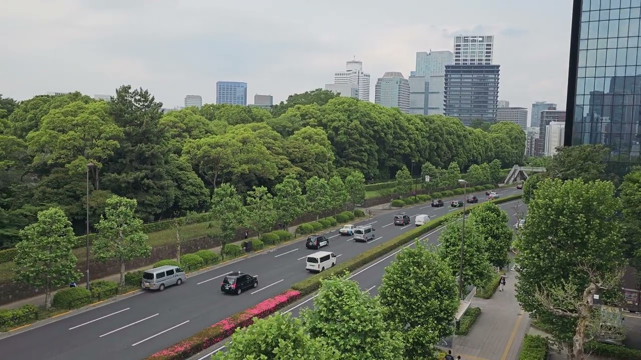 Panorama of the Akasaka area from the Embassy of Canada to Japan in Tokyo